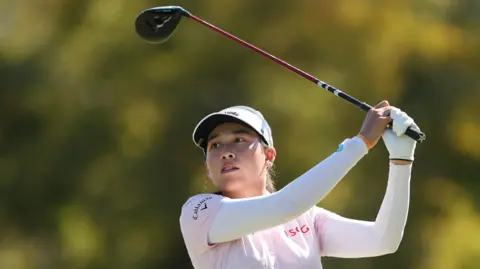 Jeeno Thitikul in action at the CME Group Tour Championship