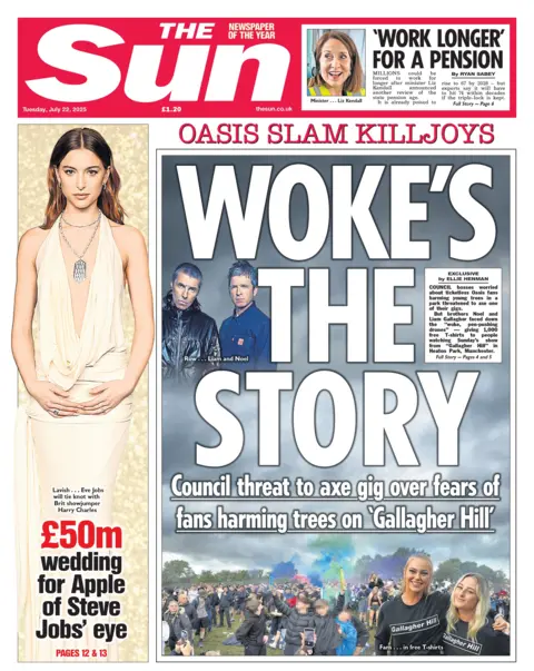  "Woke's the story". 