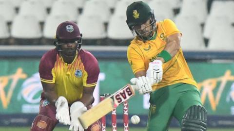 South Africa's Reeza Hendricks hits out against West Indies