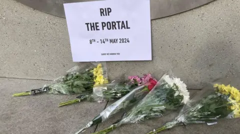 BBC RIP sign at Dublin Portal