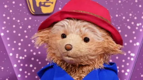 Paddington Bear arriving at the Baftas 2026