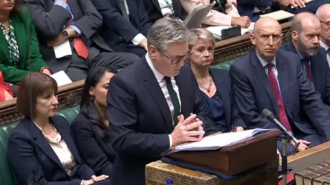 Keir Starmer in Commons