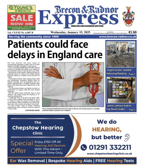 Brecon and Radnor Express Brecon and Radnor Express front page