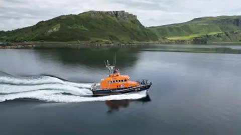 RNLI/Robert MacInnes. The current RNLI Trent class lifeboat at Portree, the Stanley Watson Barker.