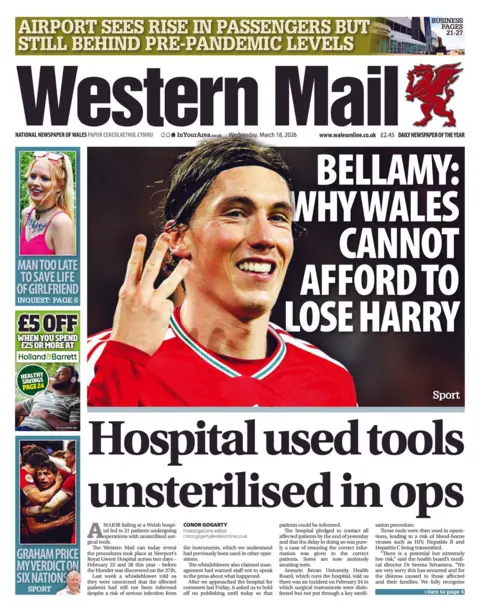 Western Mail Western Mail front page