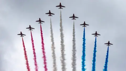 PA Media The Red Arrows