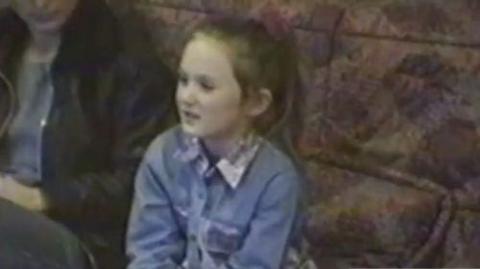 Michaela Allen - seen here sat next to her mother being interviewed by police on video