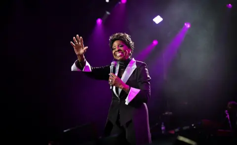 Emma Lynch/BBC Gladys Knight performs at the Henley Festival in Oxfordshire, England