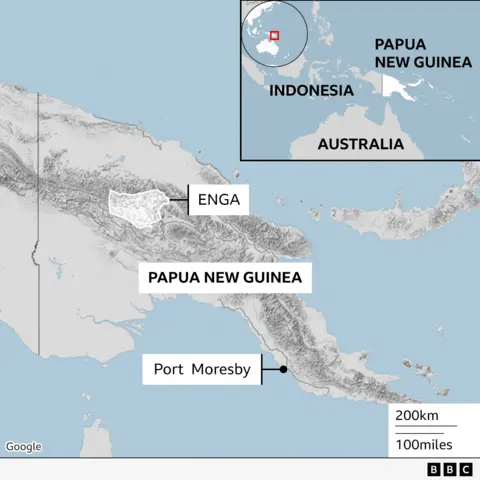 BBC News Map of Papua New Guinea 