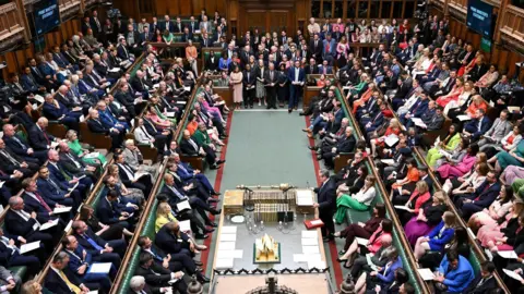 Jessica Taylor/UK Parliament MPs in the House of Commons chamber