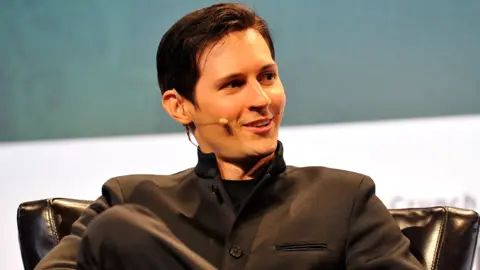 Getty Images  Pavel Durov, CEO and co-founder of Telegram speaks onstage during day one of TechCrunch Disrupt SF 2015, in California