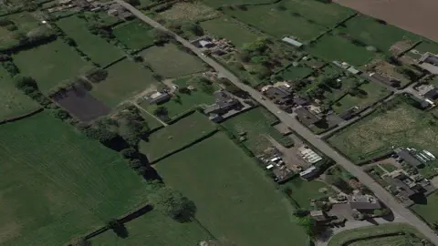 LDRS An aerial view of the agricultural land of the proposed site