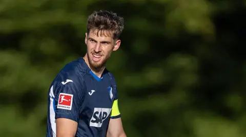 Anton Stach in pre-season action for TSG Hoffenheim
