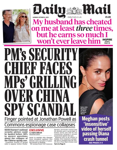 106a2c60-a237-11f0-b741-177e3e2c2fc7.png 'Police could get power to ban protests' and 'PM must come clean over China'