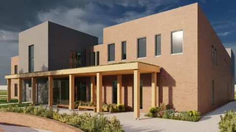 Artist impression of planned diagnostics centre