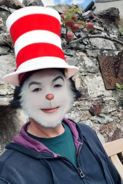 Not all Cat in the Hats are scary - this one is my brother Nicholas demonstrating the Snapchat filter