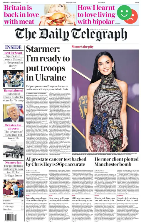 Daily Telegraph: Starmer - I am ready to put troops in Ukraine