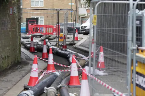 Eddie Mitchell Work taking place in Southwick