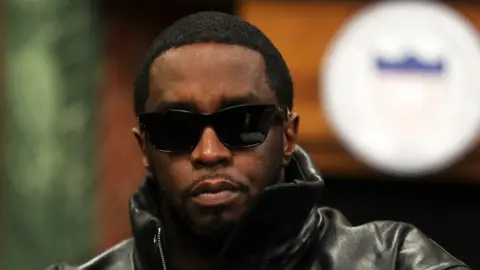 Getty Images Sean Combs pictured at a ceremony at Howard University in Washington, DC