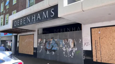 The old Debenhams in Norwich