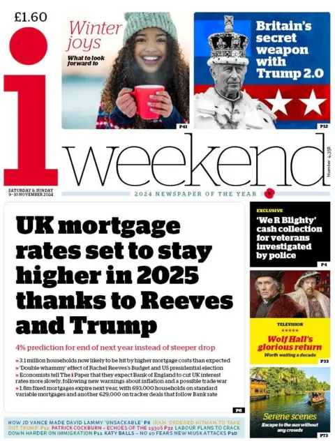  "UK mortgage rates set to stay higher in 2025 thanks to Reeves and Trump"    