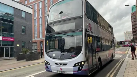 A bus in Sheffield