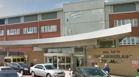 Google A general view of the Cumberland Infirmary in Carlisle