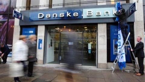 A Danske Bank building