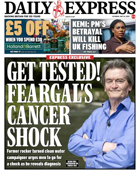  "Get Tested! Feargal's Cancer Shock".