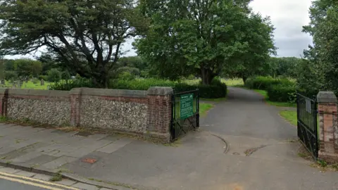 Google A google map street view of the entrance to Hove cemetry