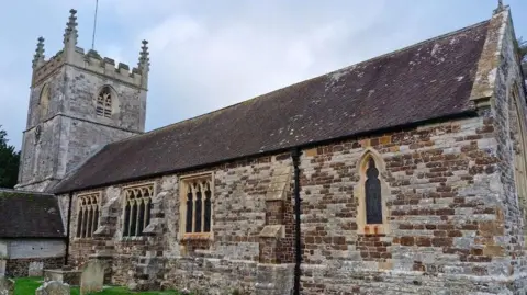 St Mary, Sturminster Marshall church - large stone church.