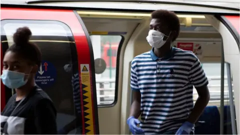 Getty Images Person getting off the tube