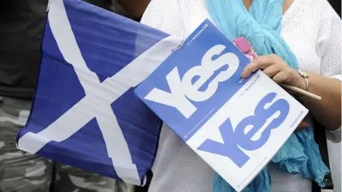 Getty Images Yes supporter