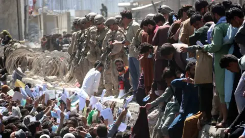 EPA People by Kabul Airport