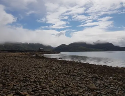 Paul Simpson  On a family holiday to Torridon, and after a fantastic meal at the Gillie Brighde a stroll along the beach in Diabaig.