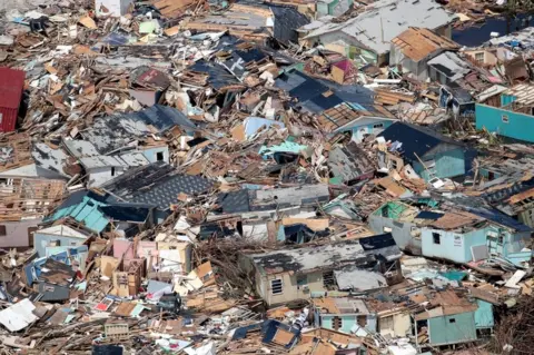 Getty Images Devastation in the Abacos, northern Bahamas