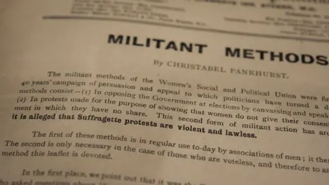 BBC An essay by Christabel Pankhurst titled "militant methods"