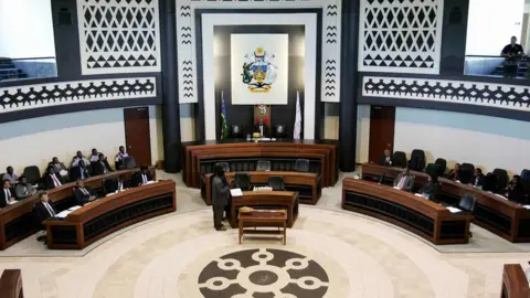 AFP The Solomon Islands parliament in Honiara