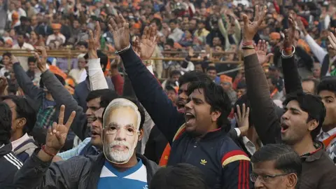 Getty Images Narendra Modi meeting in India