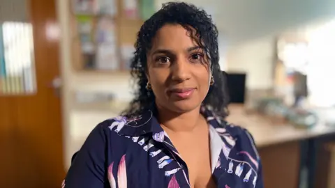 Martin Giles/BBC Tara Spence, chief executive of Home Start Suffolk