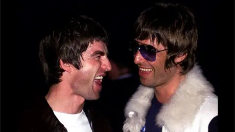 PA Noel and Liam Gallagher