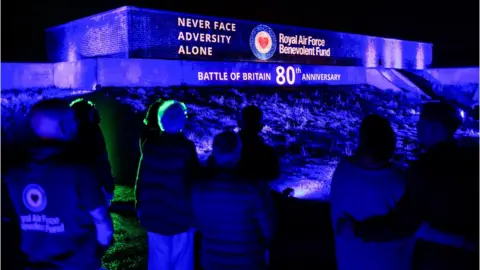 RAF Benevolent Fund Battle of Britain light show