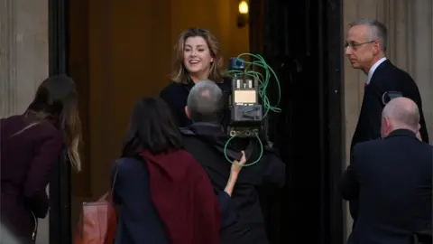 Reuters Penny Mordaunt arrives at her new department