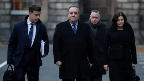 Reuters Alex Salmond arriving at court