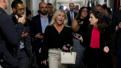 Reuters Trump ally Marjorie Taylor Green opposed the party's latest speaker nominee