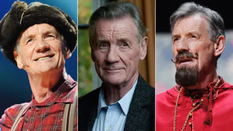 Getty Images/BBC Michael Palin in triplicate