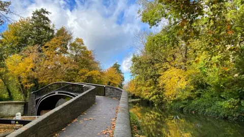 Esther Johnson  MONDAY - View of the Isis Lock this morning along Oxford Canal