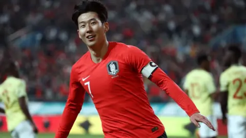 Getty Images Tottenham striker Son Heung-min