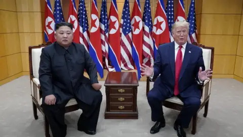 Reuters Kim and Trump meet at the DMZ