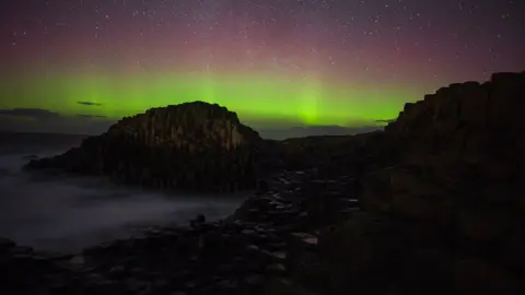 Northern lights seen in Northern Ireland in March 2024